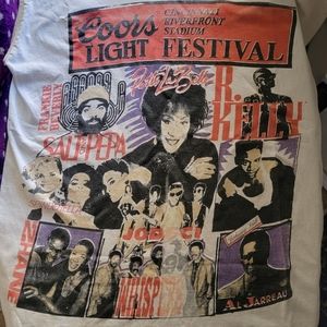 VTG 94 Coors Light Cincinnati Riverfront Music Festival Rap Shirt Errors Men's M